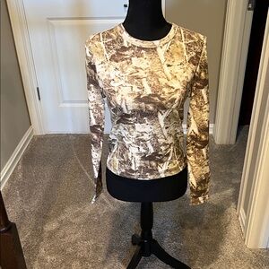 Kids' Woodland Camo Long Sleeve Tee